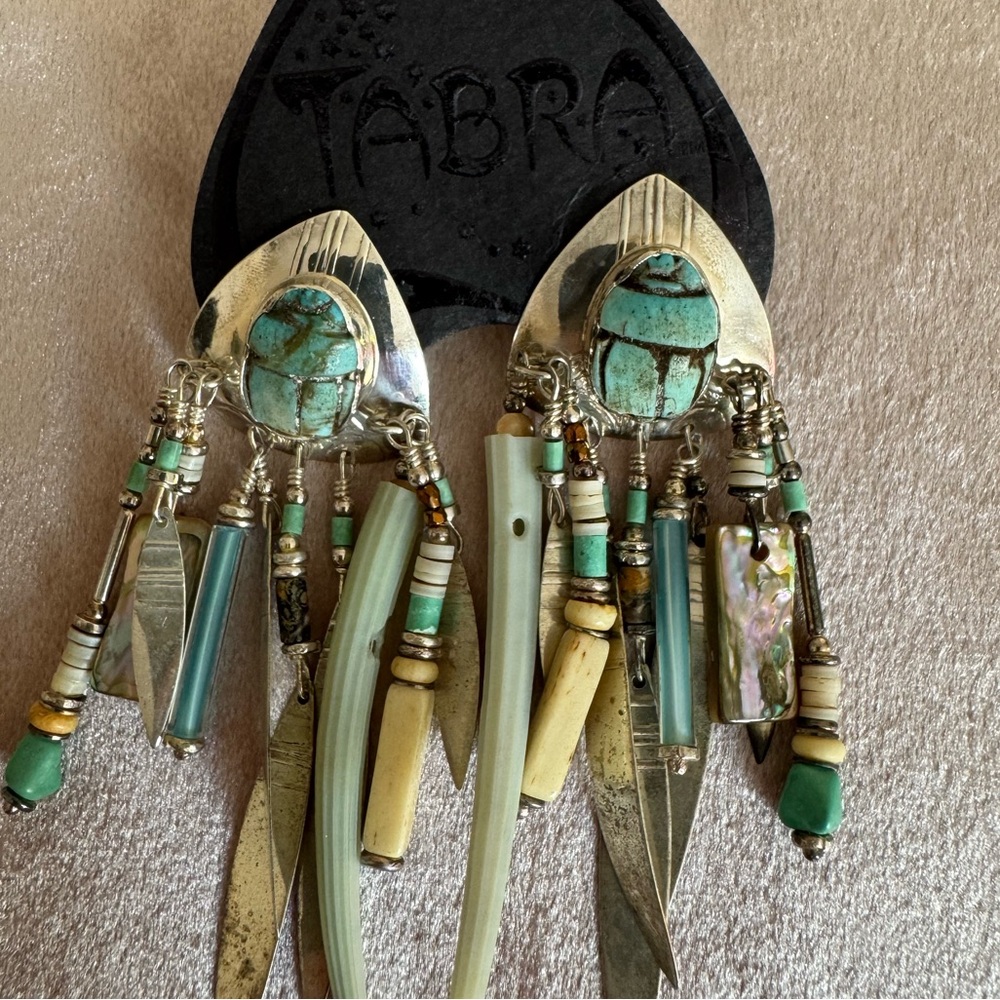 Tabra Vintage turquoise earrings